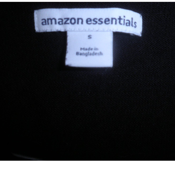 Long-Sleeve Lightweight Crewneck Sweater, Black, Small - Picture 7 of 8